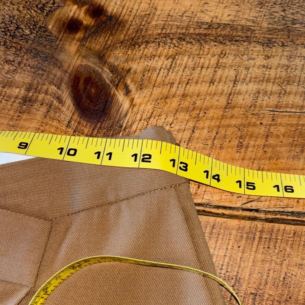 Aritzia Babaton Womens Camel Brown Overlap Wool Wide Leg Dress Pants Size 2 - Picture 10 of 15